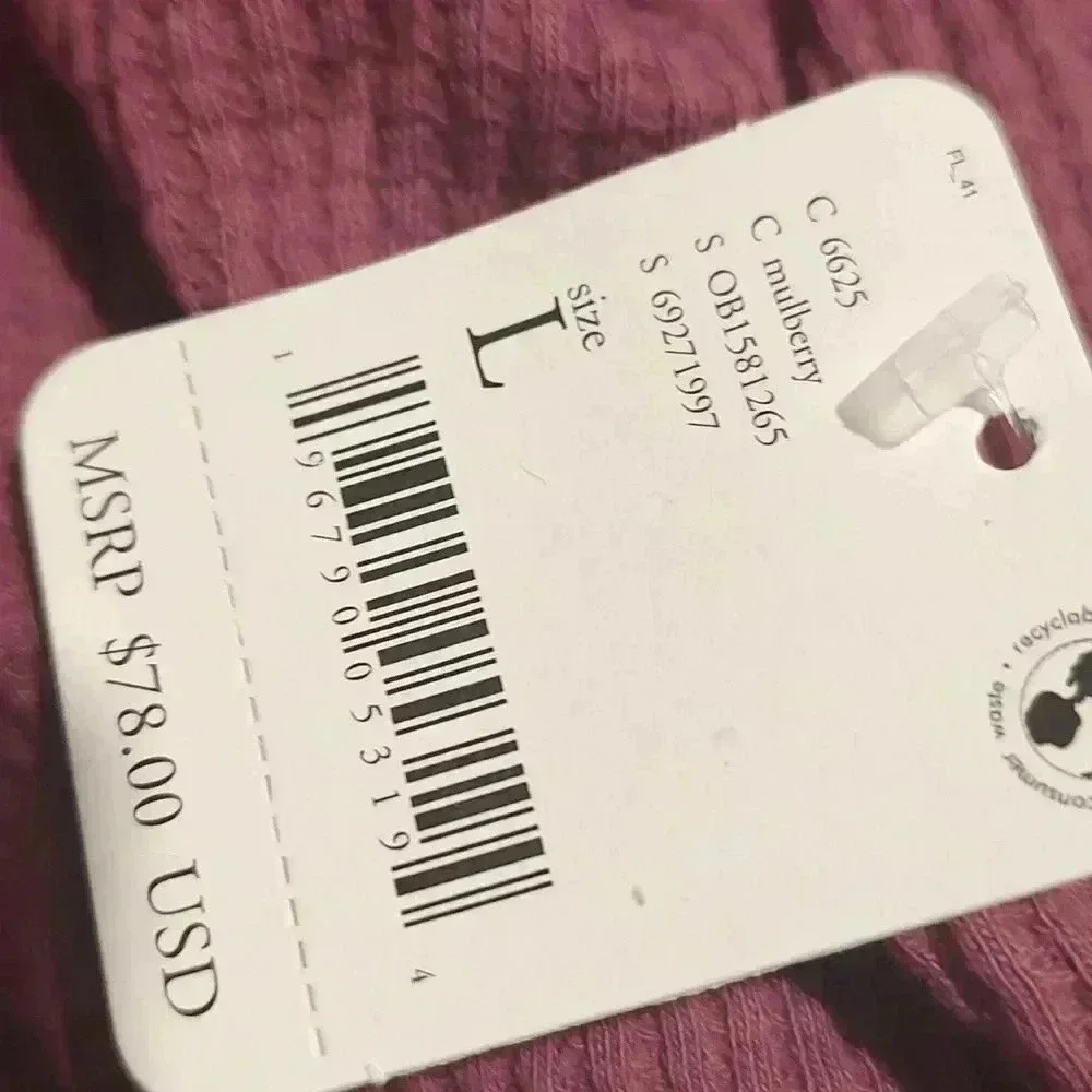 Free People Santa Clara Thermal Top Mulberry